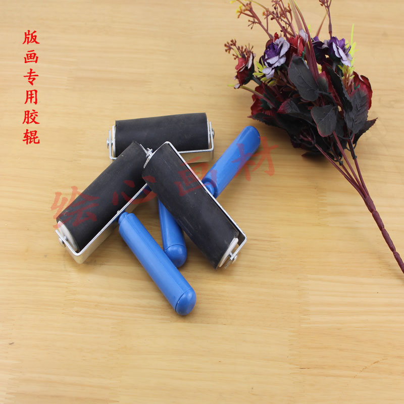 Printmaking Tools Big Rubber Roller Roller Printmaking Rubber Roller Printmaking Roller Rubber Wheel Rubber Roller Printmaking Printing Rubber Roller