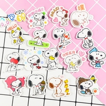 Acrylic cartoon cute Snoopy mobile phone case creative simulation patch brooch bag accessories badge diy tile