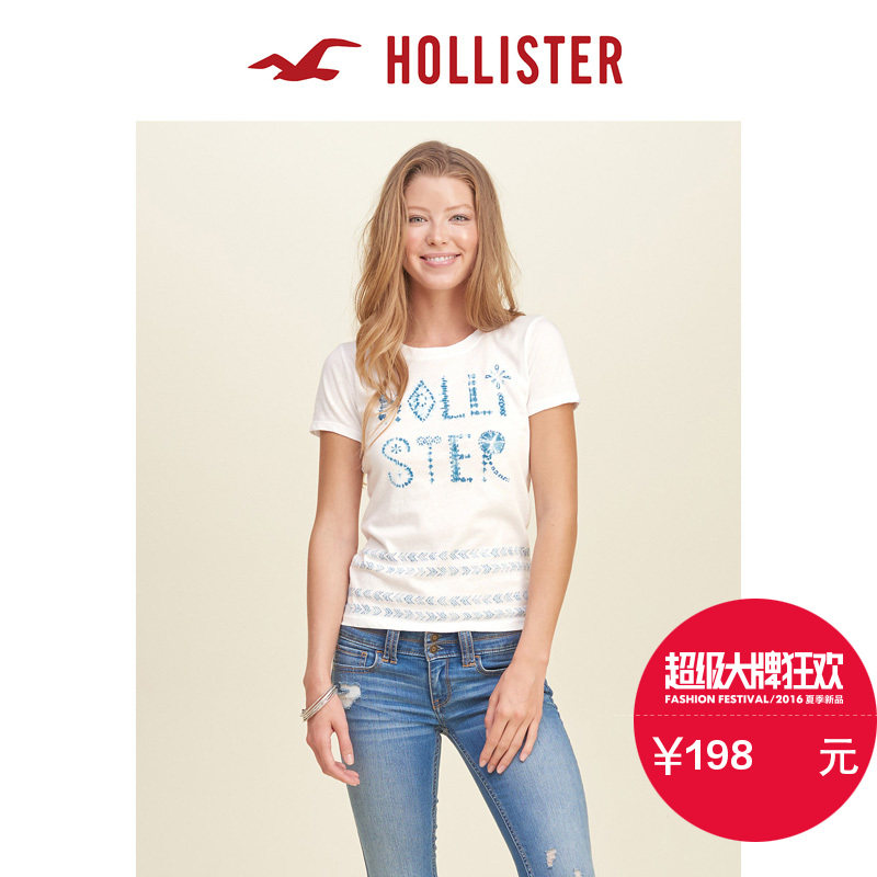 Hollister 印花图案T恤 女 121068