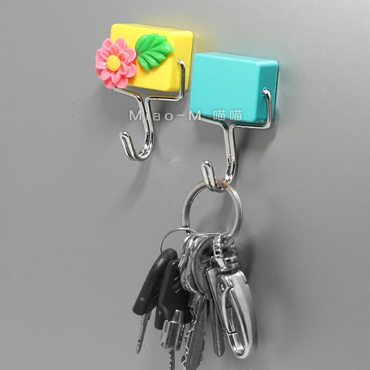 Special price powerful refrigerator sticker key hook magnet magnet home container hook