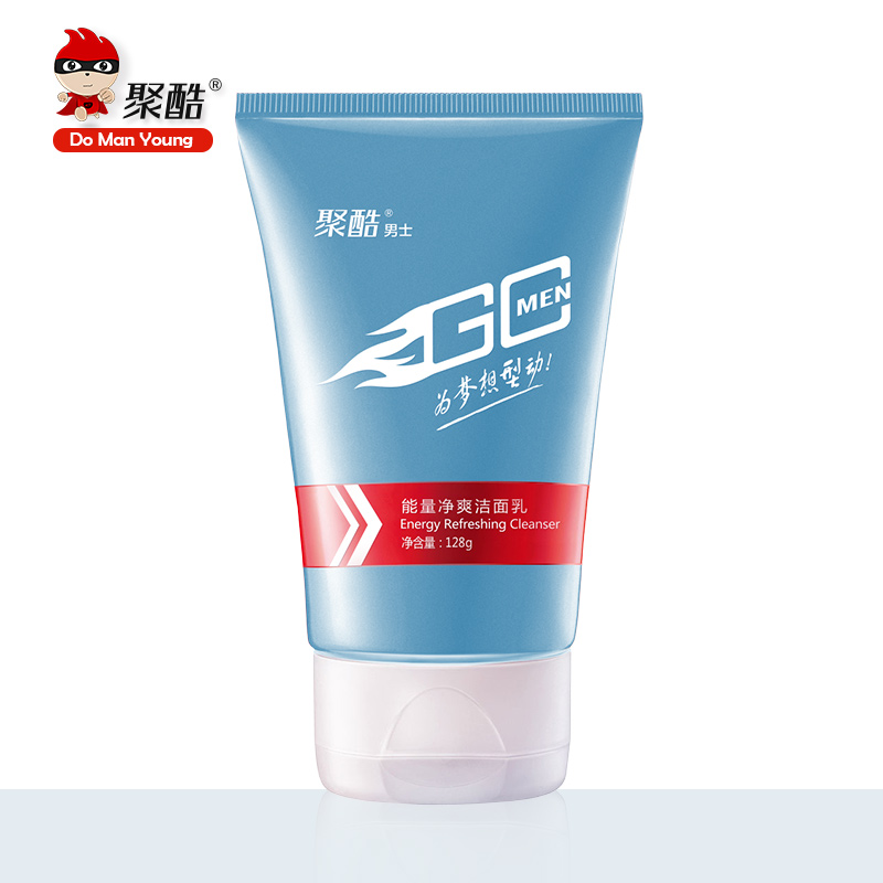 聚酷男士净爽洁面洗面奶 控油淡化黑头补水保湿美白