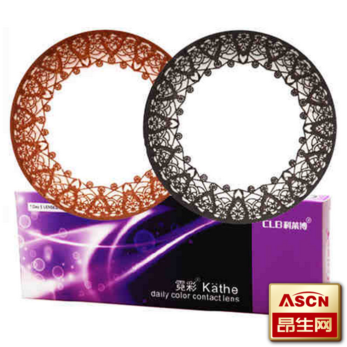 科莱博美瞳日抛霓彩混血大直径彩色近视隐形眼镜5/10片装抗Uv TF