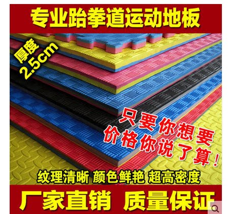 Upgraded version of Taekwondo hall mat EVA high-density thickened tasteless sports Sanda dance training mat hot sale