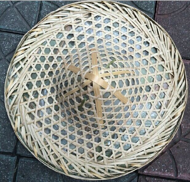 Bamboo Bucket Hat Hat Sun Hat Sun Hat Sun Hat Rain Prevention Red Army Fishing Cap Leisure Farm Decoration Lampshades Stage Performance Props