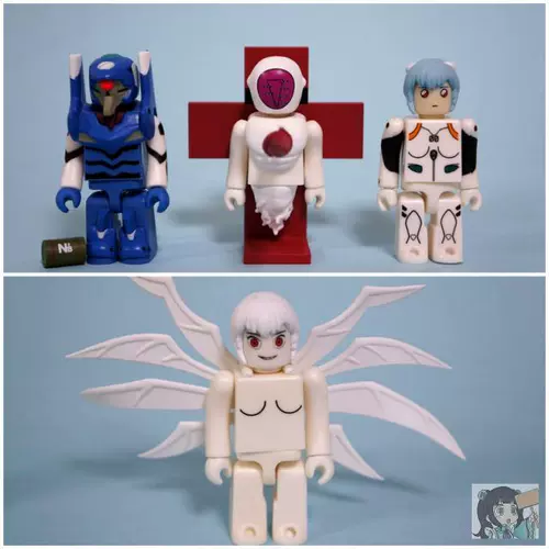 Medicom Kubrick Building Blockman Eva Zero Machine Reform Lingbo Lilith Set Set