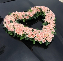 Simulation flower wedding car silk flower car flower car floral headdress wedding fake flower decoration wedding flower decoration decoration