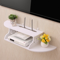 TV set-top box shelf non-punching living room wall router storage box simple modern washable Wall Wall