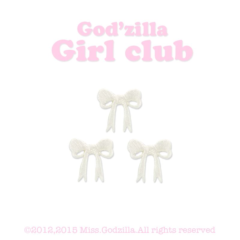 Miss Godzilla retro ring Circle Embroidered with cute iPad mobile phone protective shell ns Decorative Cloth clothing Breaking Holes