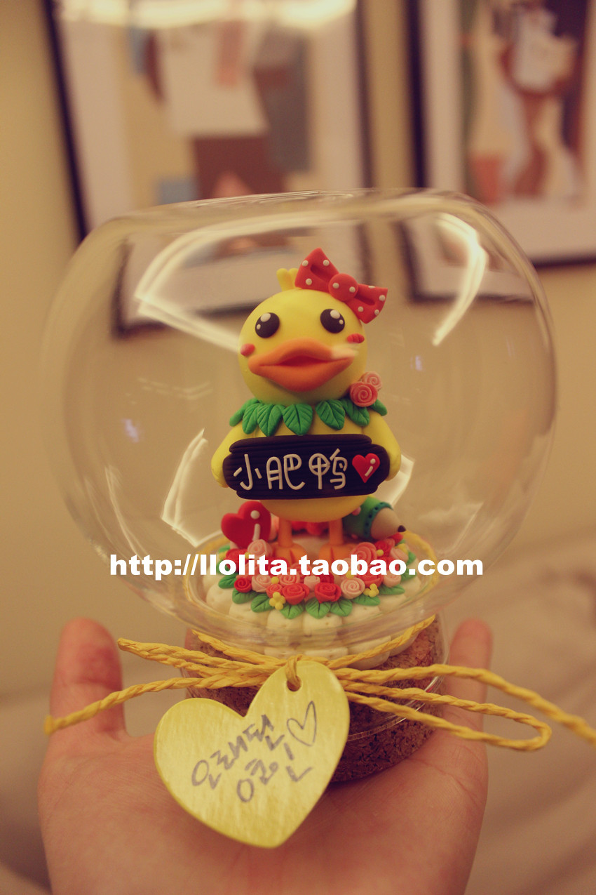 Original (Duck) Valentine's Day Birthday Gift Paper Clay Creative Handmade Customization