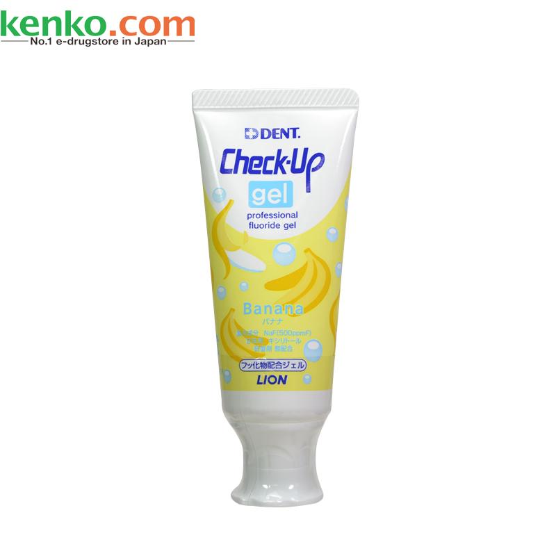 日本狮王LION龋克菲Check-Up gel儿童护齿牙膏60g(1~6岁)香蕉味
