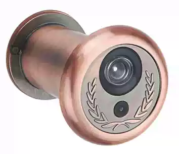 Metal doorbell cat eye household two-in-one anti-theft door anti-pry cat eye with doorbell integrated with back cover anti-peeping