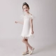 Hoa cô gái ăn mặc một vai con trắng đàn piano trang phục cô gái máy chủ sàn catwalk buổi tối ăn mặc 2018 mới đầm cho bé gái Váy trẻ em