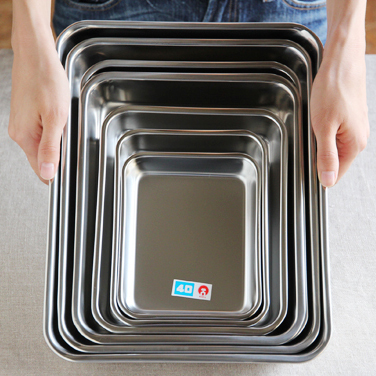 Booking for Japanese imports paparazzi printed square stainless steel Tray Baking Cuisine Pan