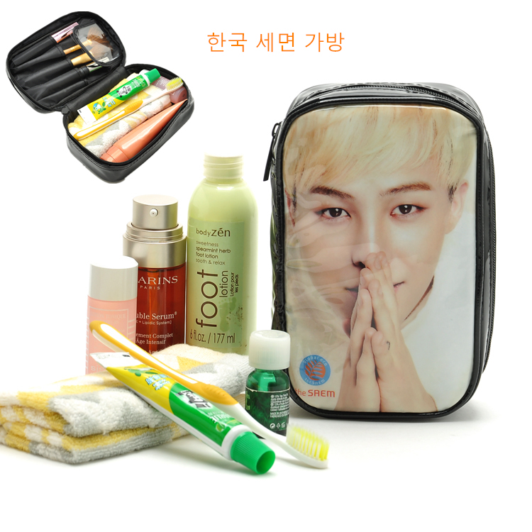 Korean Version of Super-Popular G-Dragon High-Quality Waterproof Toiletry Bag Large-Capacity Three-Dimensional Cosmetic Bag Storage Bag