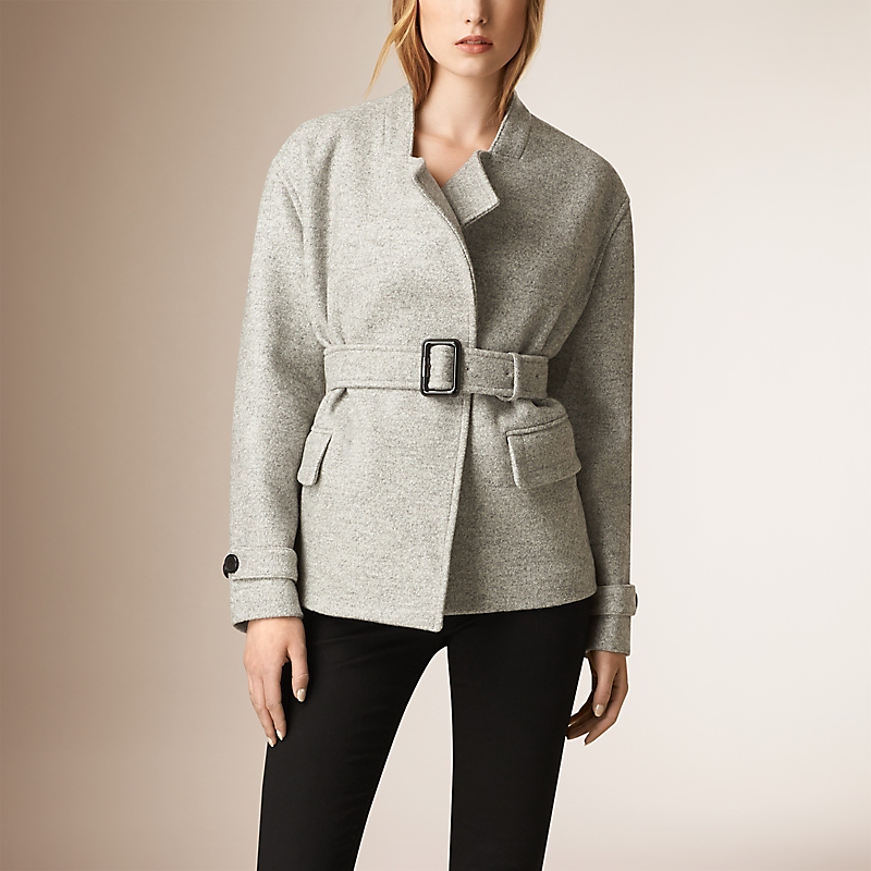 BURBERRY/博柏利围裹式羊毛外套 39820511