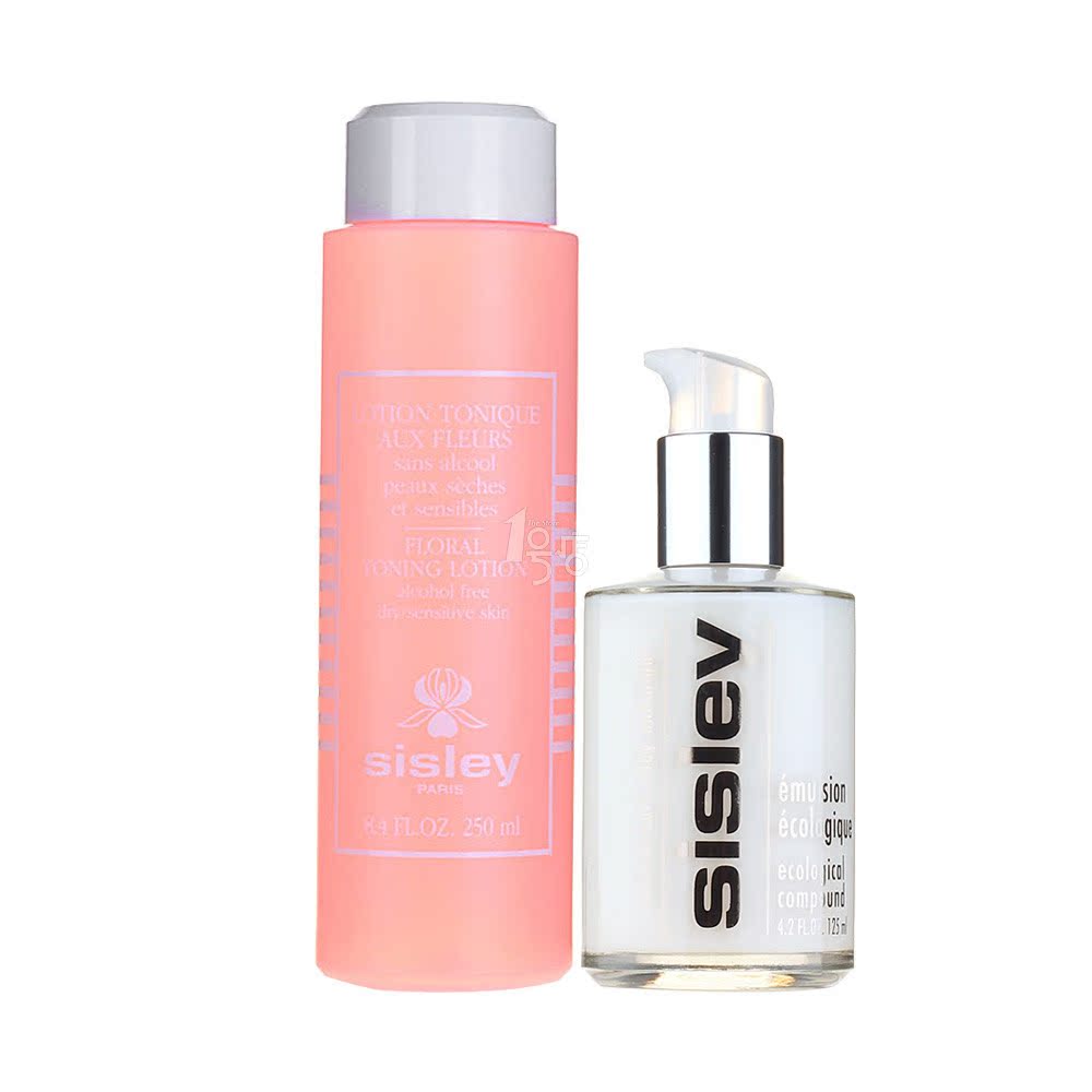 专柜正品 Sisley/希思黎 全能乳液125ml + 花香化妆水250ml