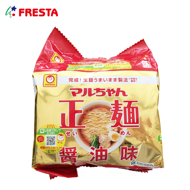 日本东洋水产 酱油味方便面原味即食拉面酱油味即食汤面方便面