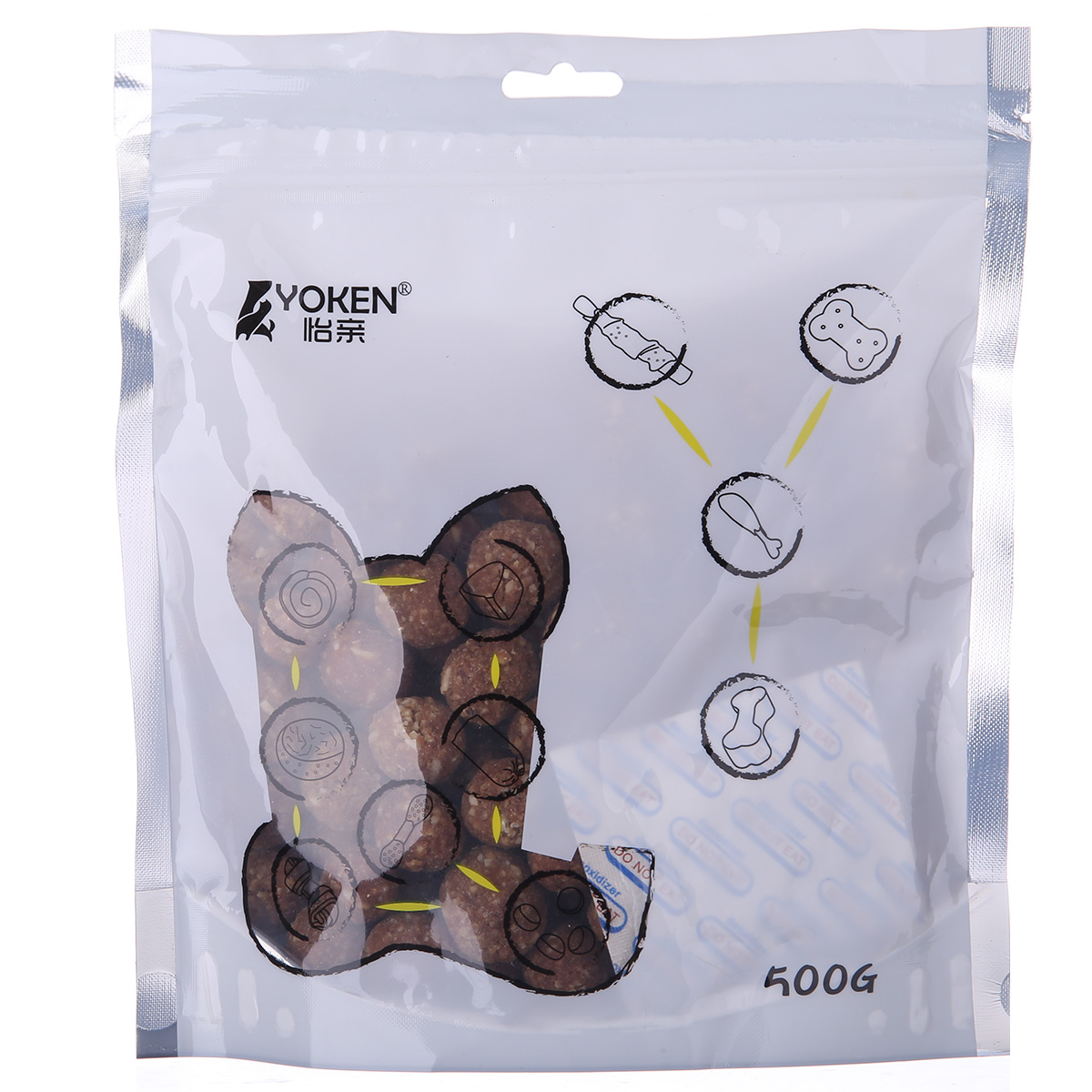 波奇网宠物狗零食怡亲牛肉丸子500g泰迪狗零食肉质零食狗训练奖励