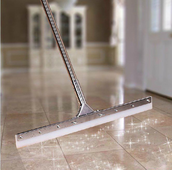 Upscale stainless steel bar silicone ground scraping of water glass wiper magnetic brick solid wood floor wiper mop mop