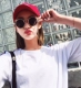 2019 phiên bản Hàn Quốc mới của phong cách Harajuku kính râm gọng tròn retro kính nữ mặt tròn kính đỏ kính râm đường phố bắn vào