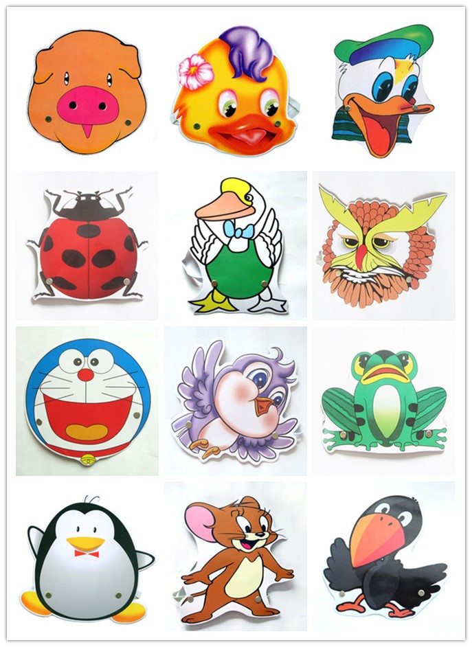 Kindergarten animal headdress, children's stage performance props, festival game show mask duck