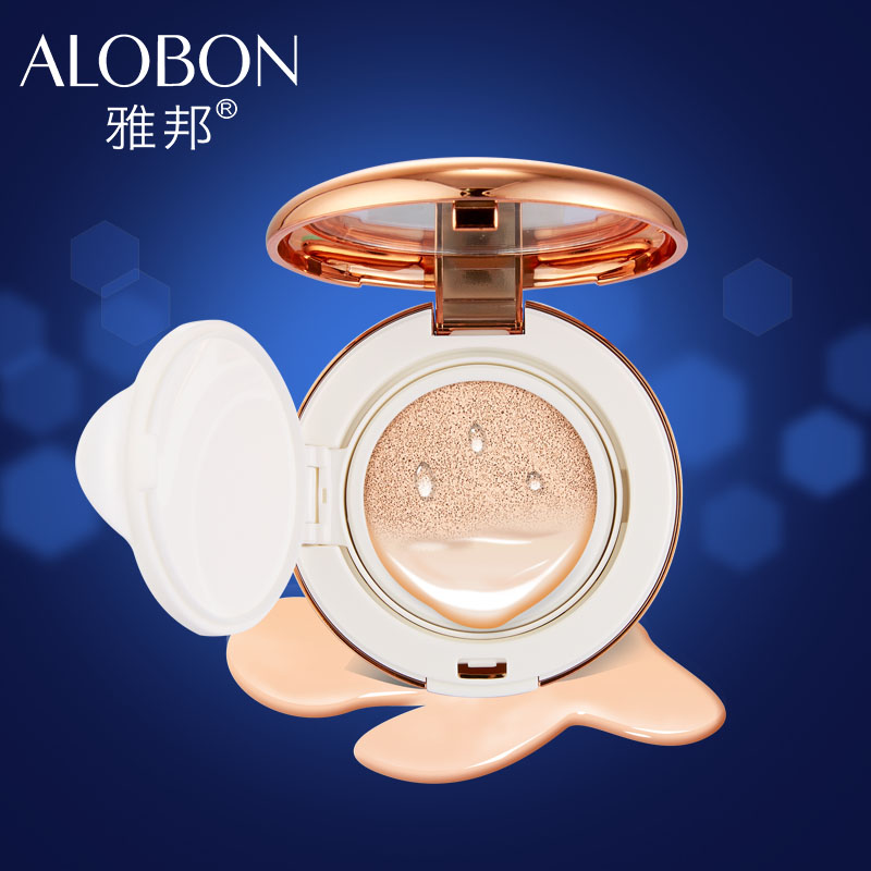ALOBON/雅邦 靓颜无瑕气垫BB霜 15g 海绵气垫 保湿补水 透气自然
