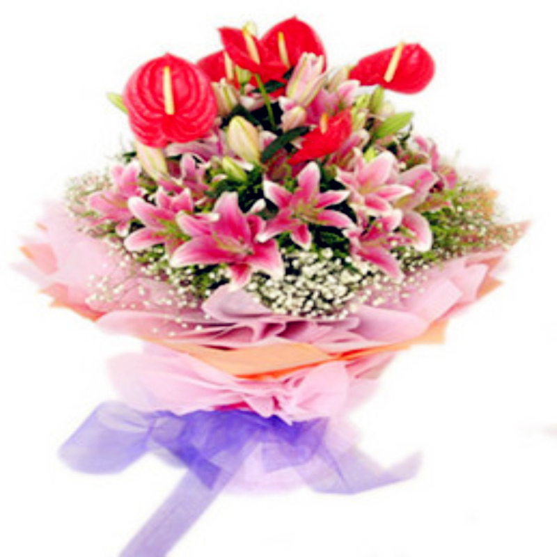 上饶新余东台香水百合花束瑞昌同城鲜花速递朋友同事领导长辈礼物