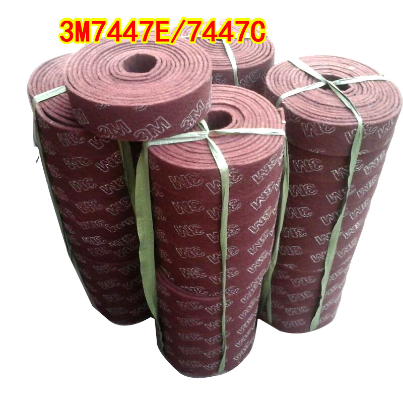 3M7447 Industrial cloth stainless steel wire drawing polished clean and rust wire sand cloth washing dishwashing red roll