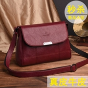 Túi nữ 2018 da mới da bò Hàn Quốc phiên bản của Messenger túi vai túi trung niên nữ túi mẹ túi lady bag