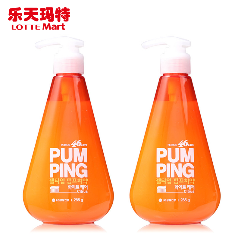 Lottemart PERIOE/倍瑞傲 PUMPING 美白管理牙膏 285g*2