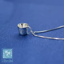 Designer custom S925 silver pure handmade 520 I love you lifetime necklace creative pendant chain