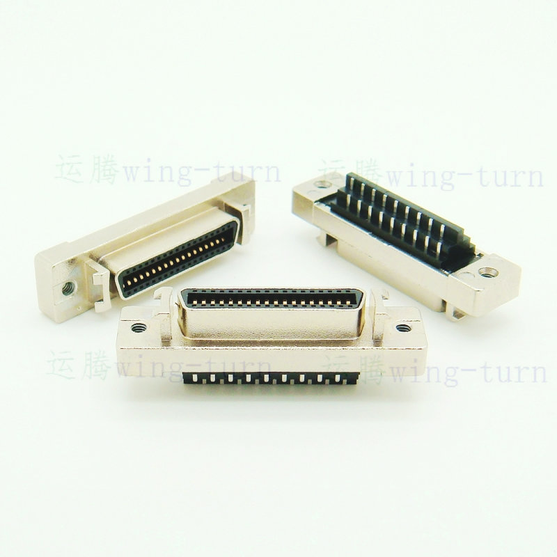 Yunteng MC36FL scsi 36 core plug cable connector integrated welding wire head HPCN36 female head