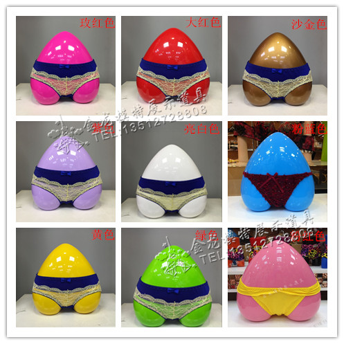 New Peach Hearts Women's Underwear Models Props Color Loving Heart-shaped Women's Underwear Hip Die Ass Half Body Model