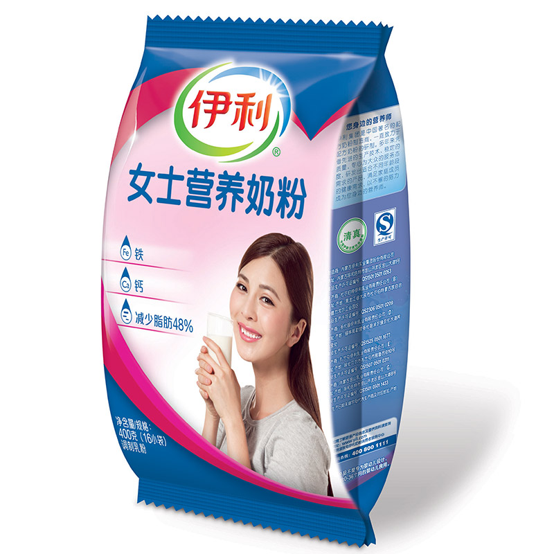 【天猫超市】伊利 女士营养奶粉 400g/袋 春季养生礼品早餐配饼干