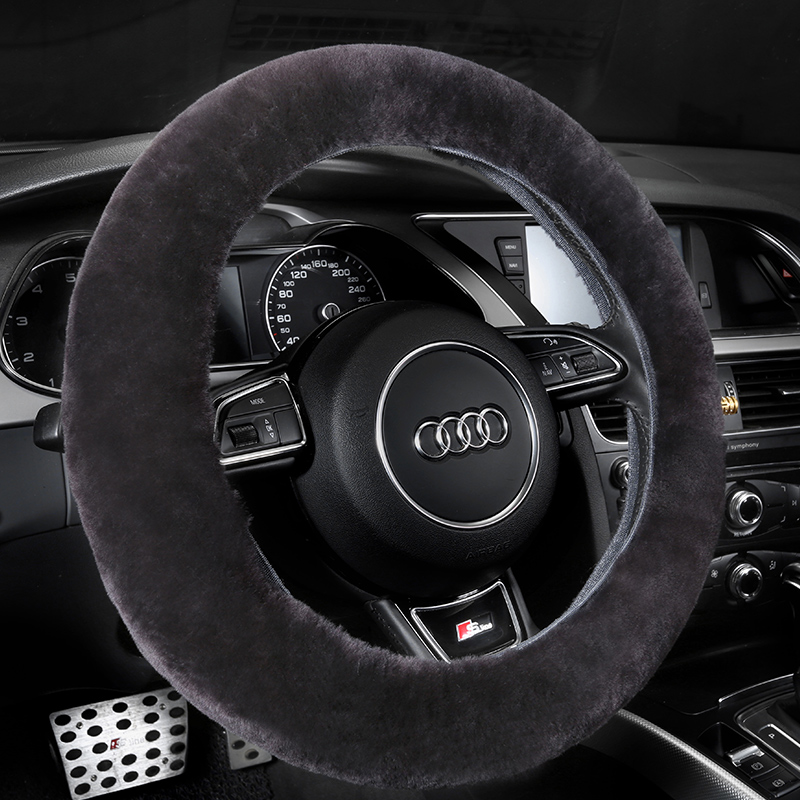 适合奔驰GLA200 GLA220 GLA260GLK300汽车冬季羊毛绒方向盘套把套