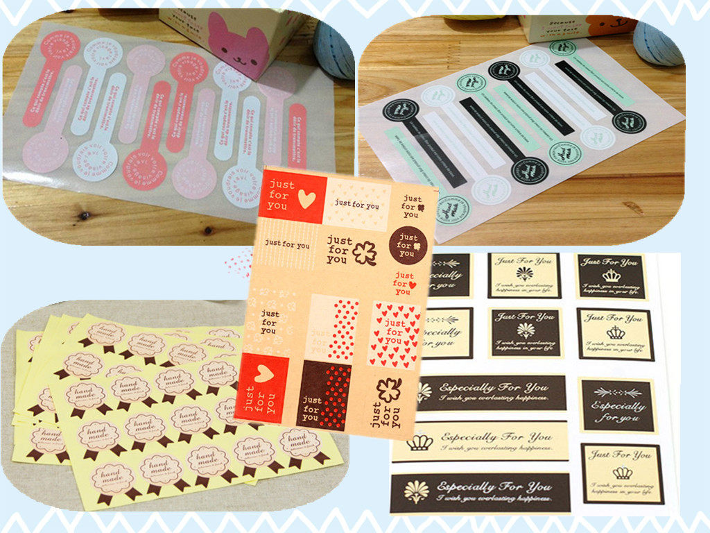 Cute cartoon pudding cup Sealing stickers Decorative Stickers Gift stickers