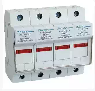 RT18-63X 4p rail installation Fuse Fuse base with indicator light new PVC