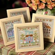 Gió mát DMC cross Stitch phòng khách phong cảnh mới Châu Âu và Mỹ tạp chí phần tháng 12 nhà nhỏ nhà tôi in phòng ngủ - Công cụ & phụ kiện Cross-stitch