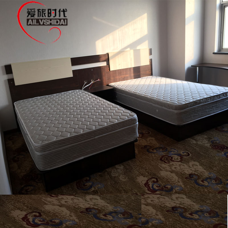 Shortcut guesthouses Bed Tenders Home Innate Hotel Style Large Room Full Hotel Apartments With straight plate Bed Frame Bed Head Cabinet