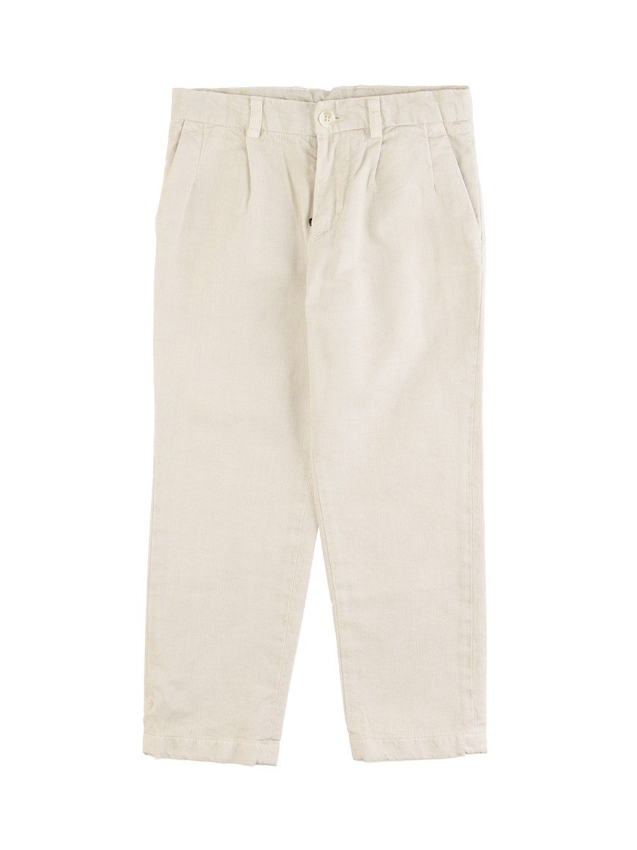 Dolce&Gabbana 米白色双插袋休闲长裤