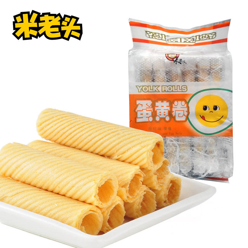 【天猫超市】米老头 蛋黄卷香橙味150g 鸡蛋卷饼干四川特产零食品