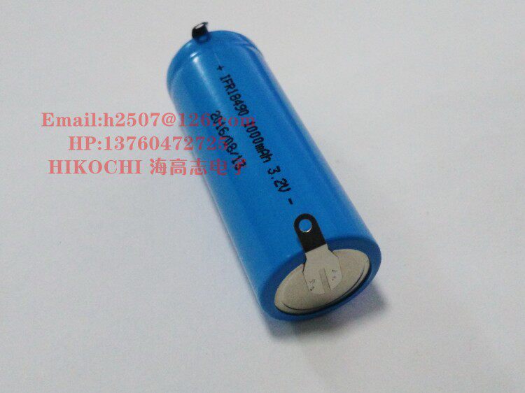 IFR18500 lithium iron phosphate 3C rechargeable 1000mah lithium battery string parallel combination custom 3 2v