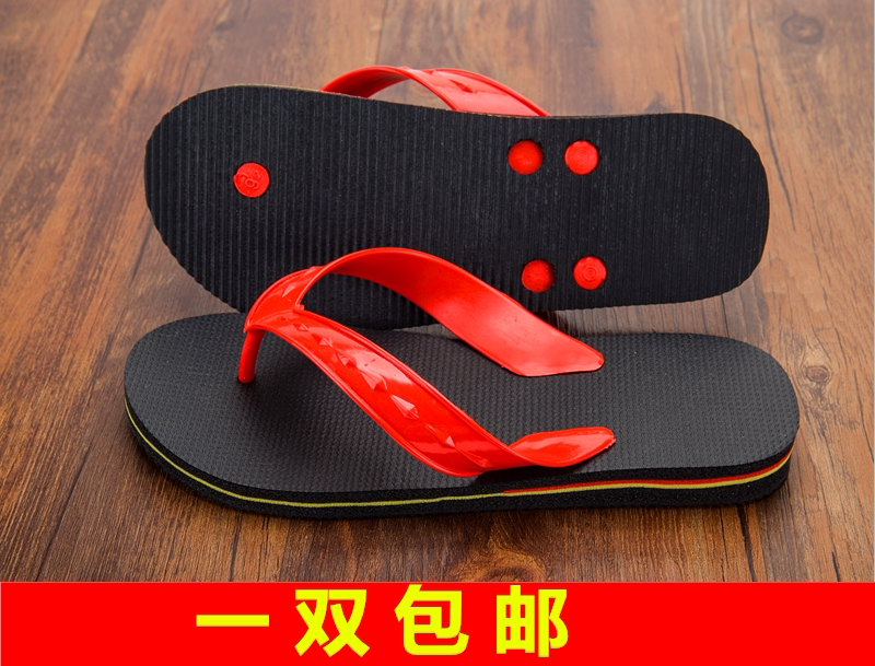 Authentic Zhanjiang Specialty Double-Geese Leizhou Anhong Flip-Flops, Non-Slip, for Female Students and Men, Summer Simple Beach Sandals