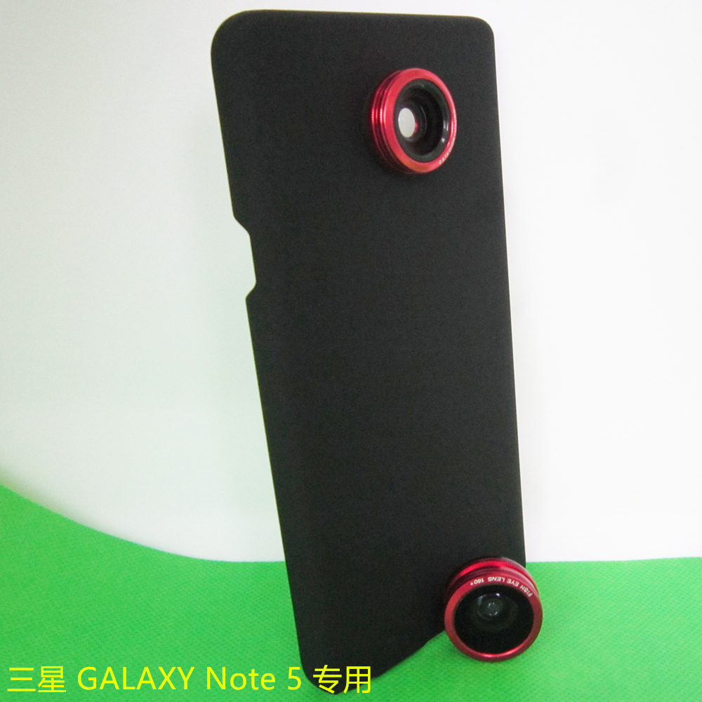 Samsung GALAXY Note5 Three - in - one micro - glasses lens dedicated 3-in - 1 mobile phone case without black edge