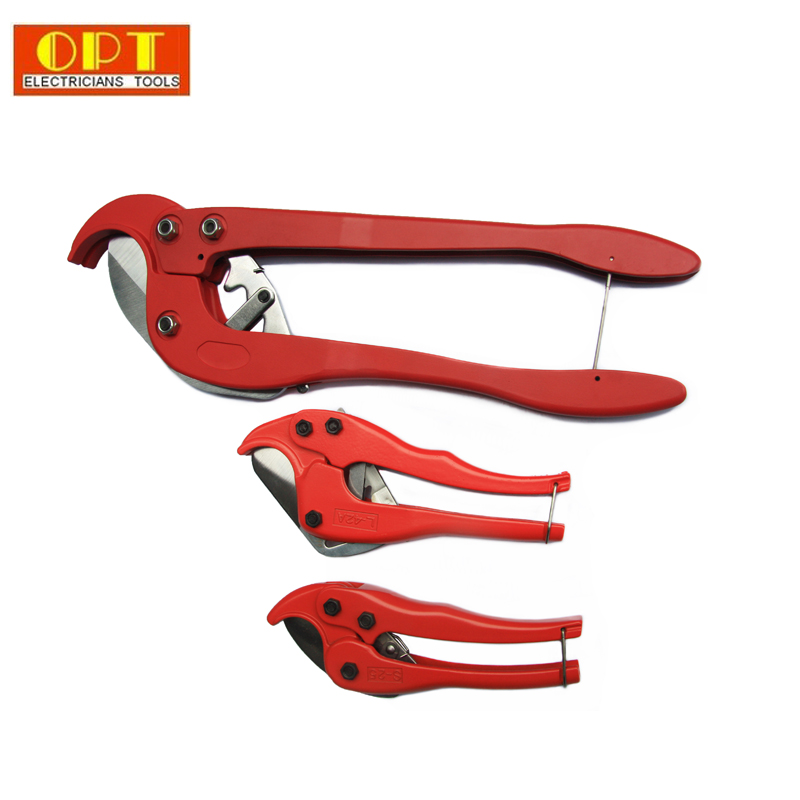 Taiwan OPT L - 42W Wiring Grouter PVC tube dual - use scissors Fast plastic tube cutting knife