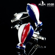 Handsome Lang hot air balloon cufflinks colorful enamel men and women French shirt sleeves double stack sleeve shirt cuff buckle