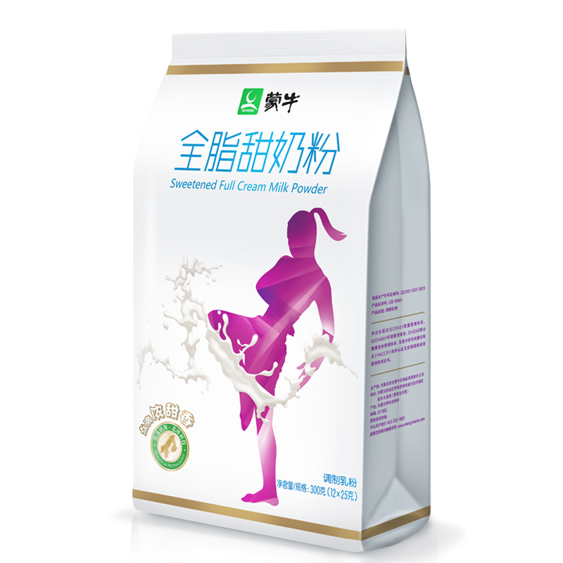 【天猫超市】蒙牛 成人奶粉 全脂甜奶粉 300g/袋 早餐 全家营养