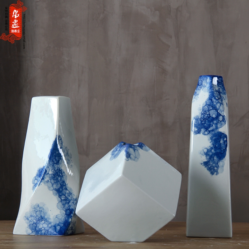 Jingdezhen ceramic vase furnishing articles furnishing articles sitting room dry flower arranging flowers, flower implement table I and contracted household ornaments