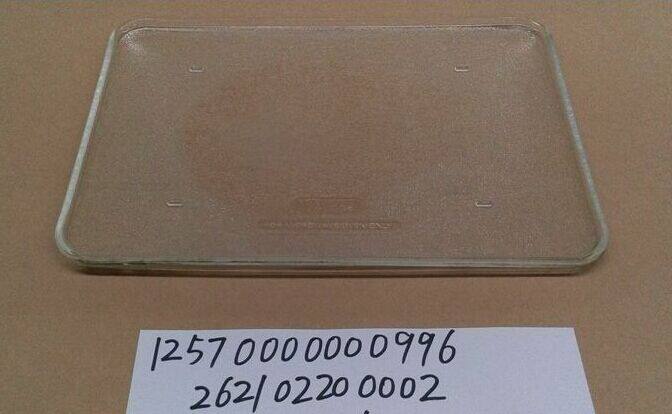 Beauty X7-321B microwave oven original plant accessories glass pan borosilicate glass 409 5 * 285 5 * 12 
