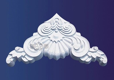 European-style gypsum flower corner j119 gypsum decorative flower luxury wall decoration carved corner ceiling four-corner decoration